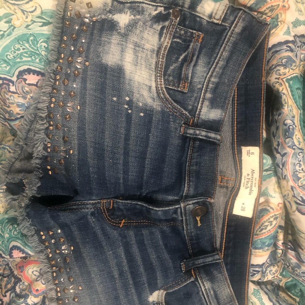 Abercrombie and Fitch studded shorts